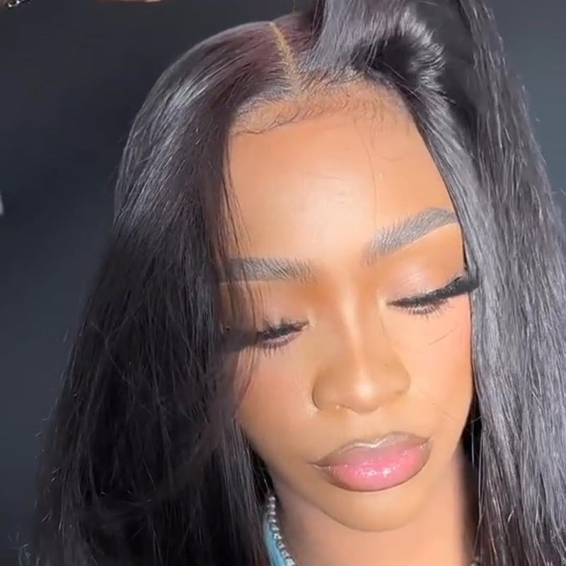 BEEOS 2x6 Skinlike Real HD Lace Closure Only Preplucked Body Wave Human Hair Closure 010mm Ultrathin Invisible Lace Bleached Knots 20 Inch